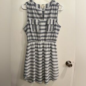 Monteau Striped Sleeveless Dress, size large
